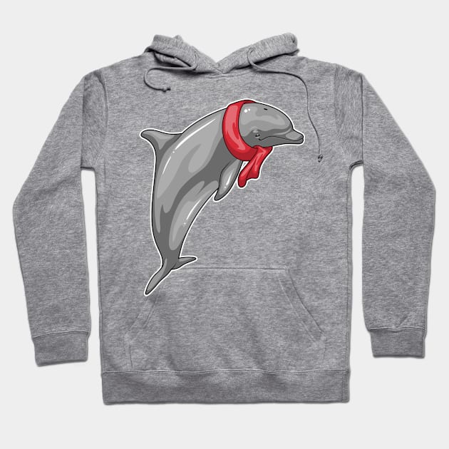 Dolphin Scarf Hoodie by Markus Schnabel